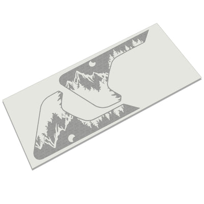 Mountains and Trees Fender Side Vent Vinyl Transfer Decal for Jeep Wrangler JL and Gladiator JT 2018 and Newer Off-Road Design