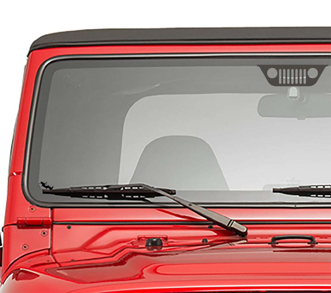 Jeep windshield Easter egg decals