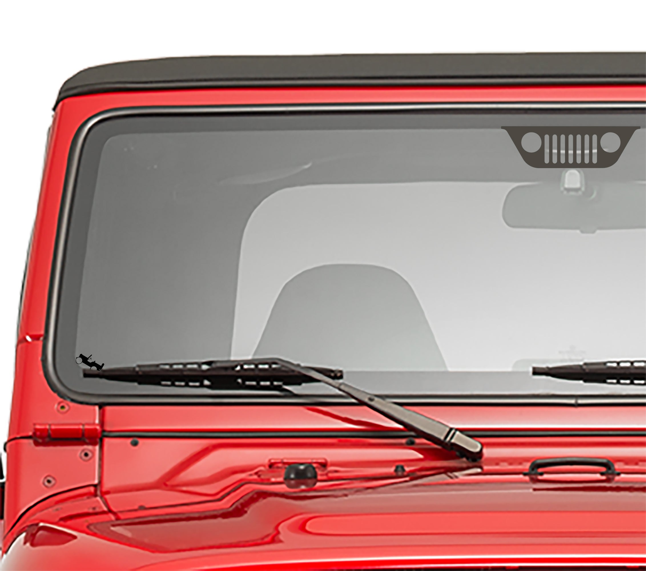 Jeep windshield Easter egg decals