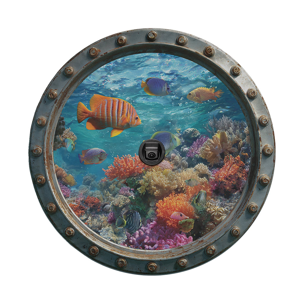 a vibrant underwater scene with a variety of colorful fish swimming amidst coral and other marine life.