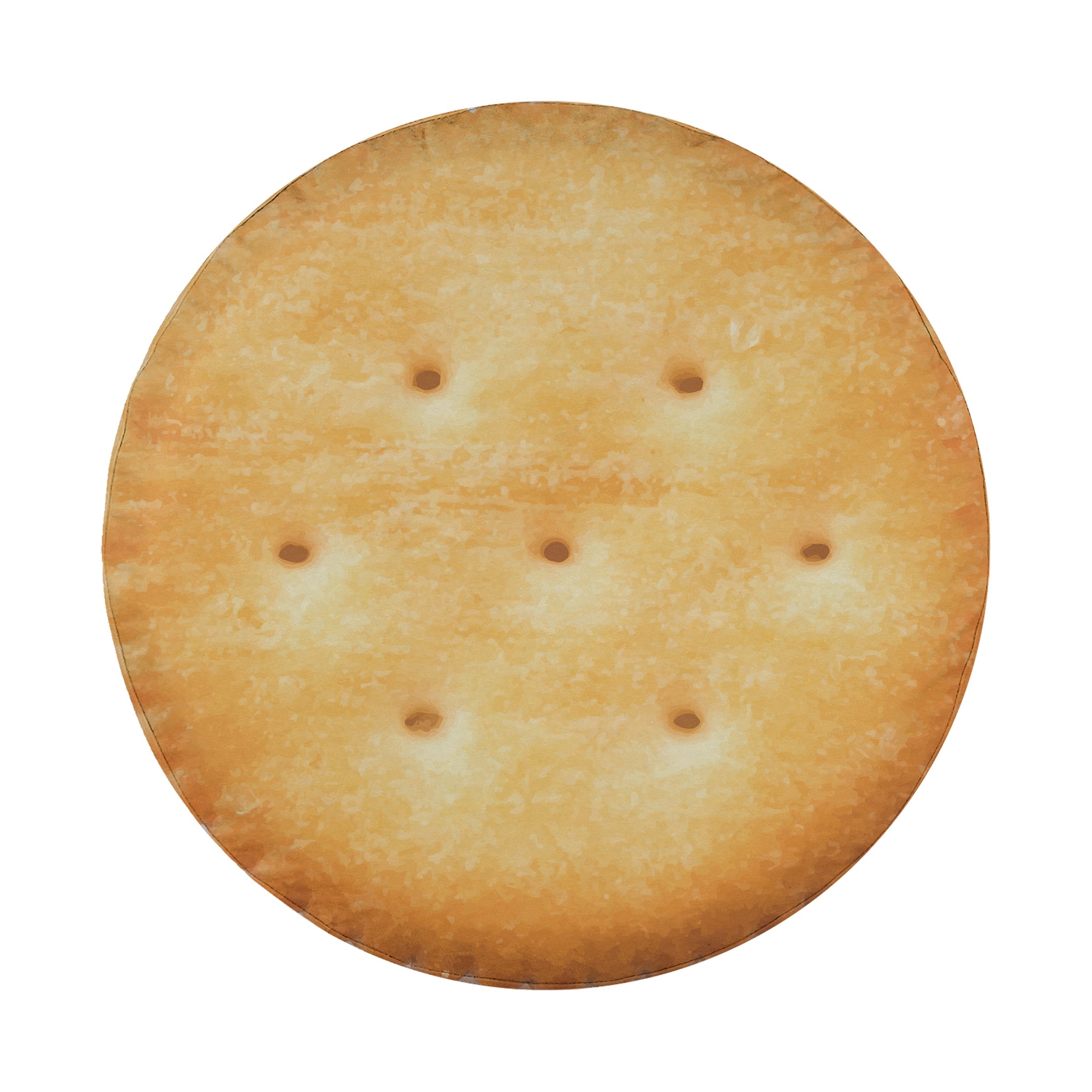 Buttery round cracker stack spare tire cover with stacked golden butter crackers graphic