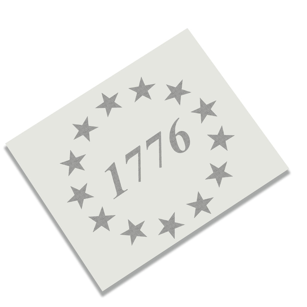 1776 Betsy Ross 13 Star Colony Vinyl Transfer Decal