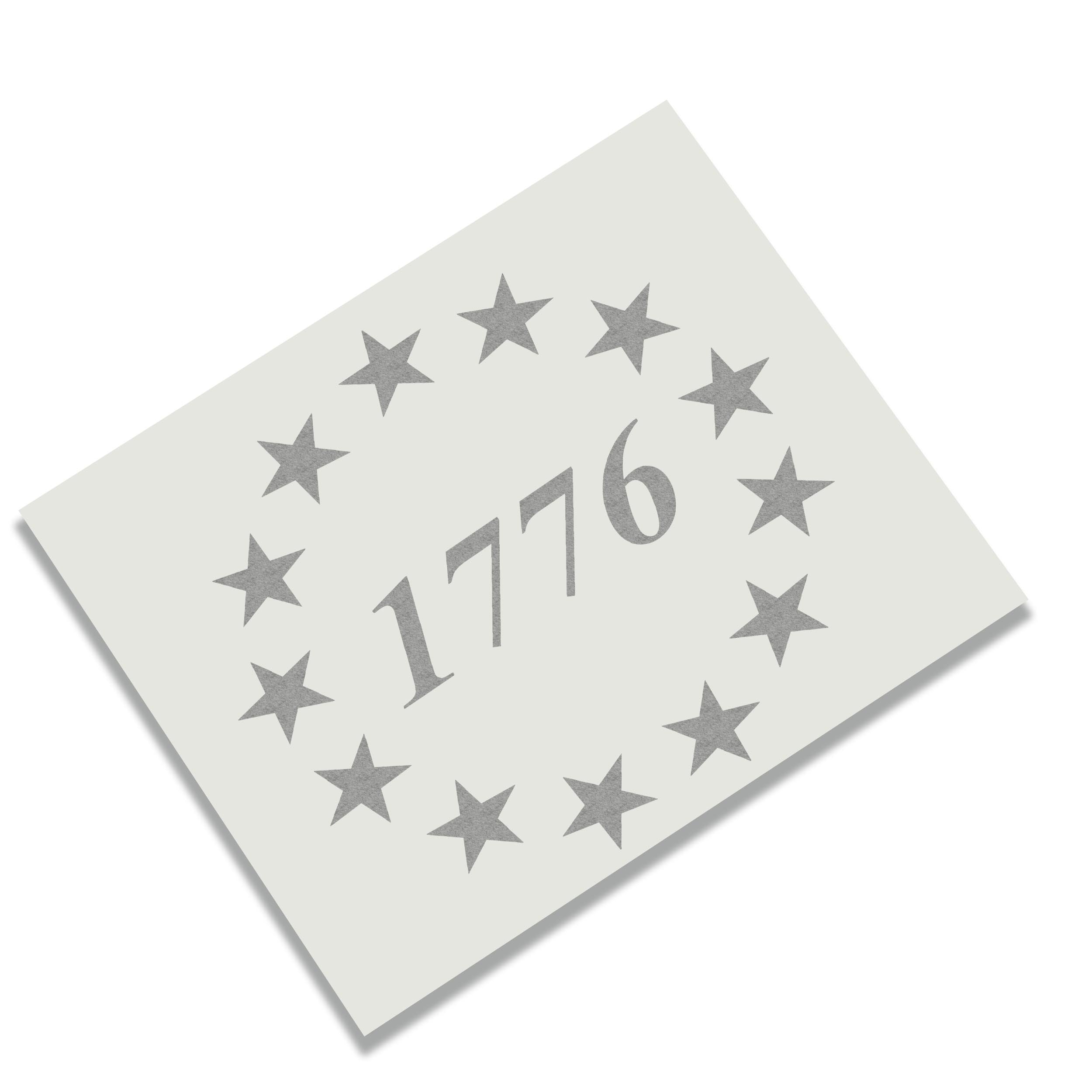 1776 Betsy Ross 13 Star Colony Vinyl Transfer Decal