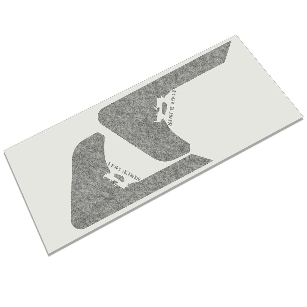 Willys 1941 two piece fender vent vinyl decal set in black for Jeep Wrangler JL Gladiator JT