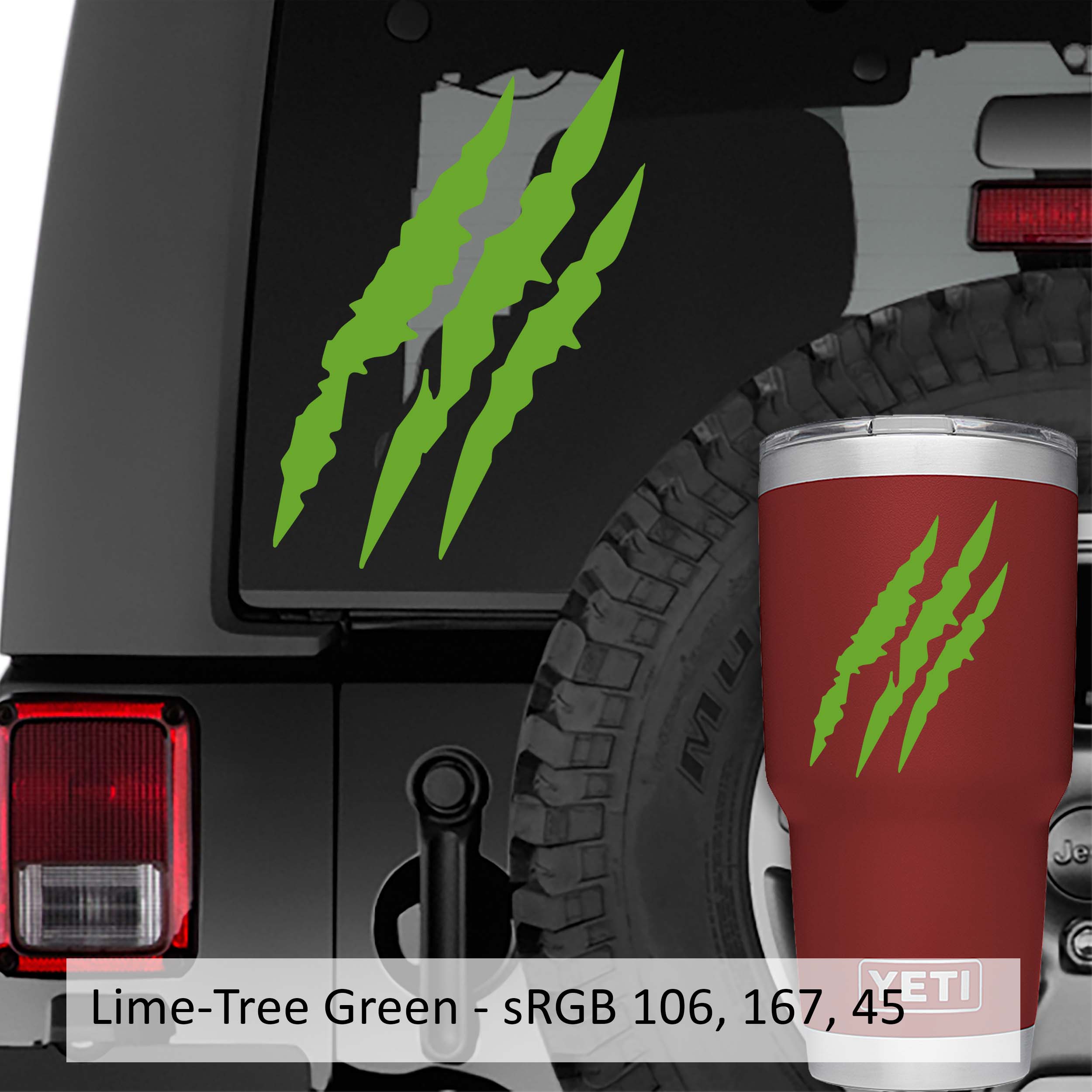 Claw Marks Vinyl Decal