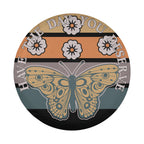 Monarch Have the Day You Deserve spare tire cover detail close-up of butterfly skeleton illustration