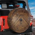 Spartan 300 Shield design printed spare tire cover with optional backup camera hole by Graffix