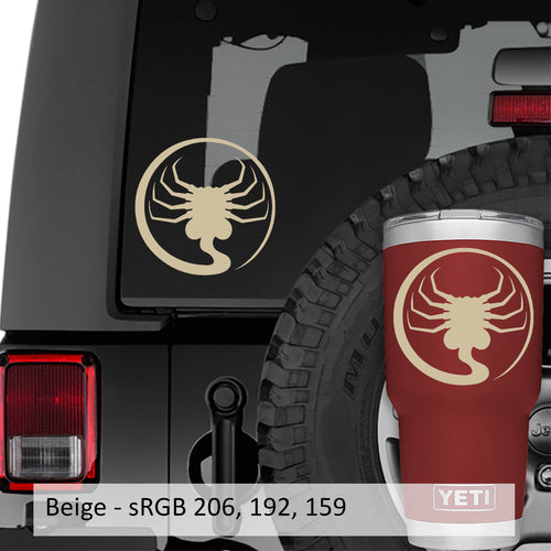 Aliens Facehugger Xenomorph Vinyl Decal Sticker
