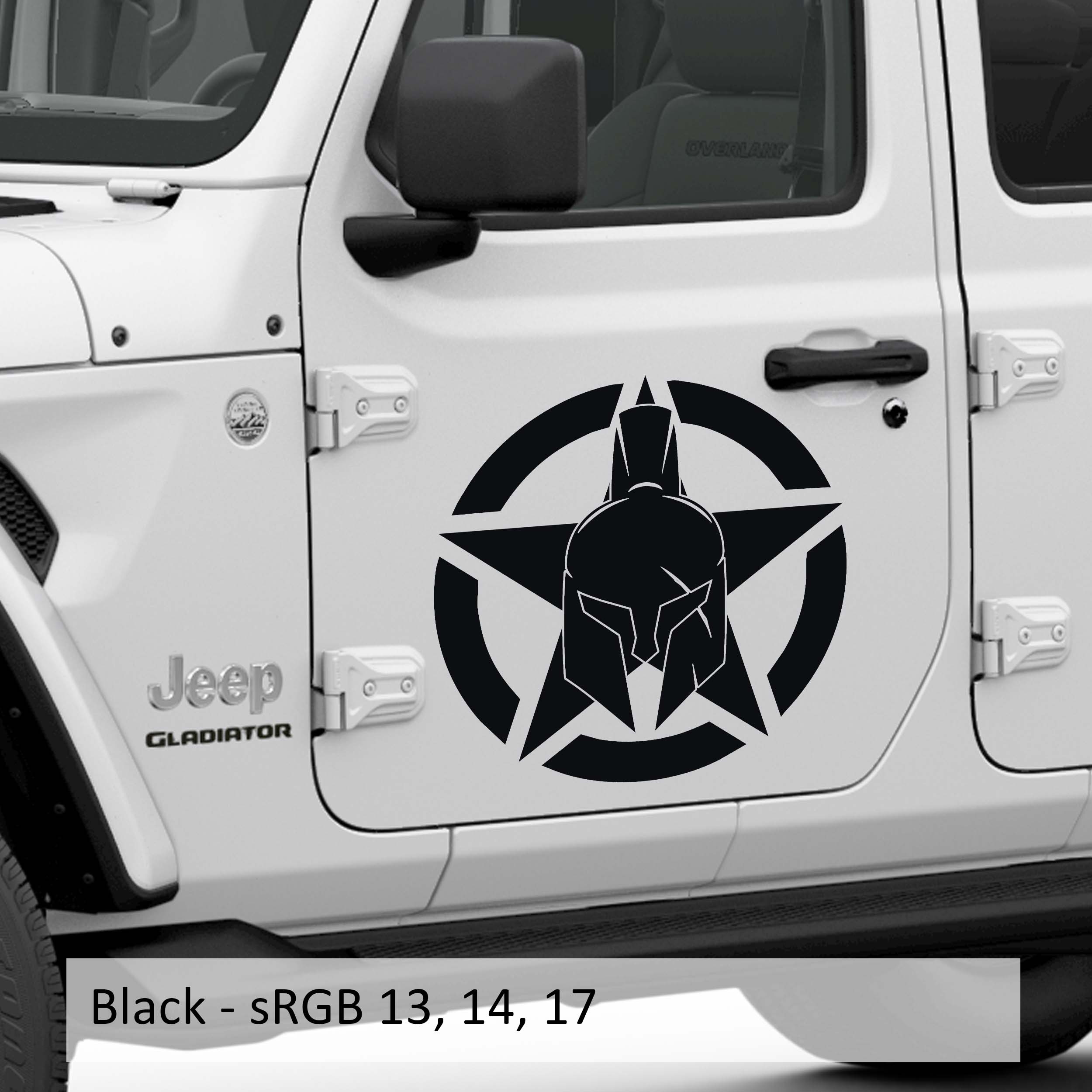 Gladiator Alpha Romeo Military Star Vinyl Decal