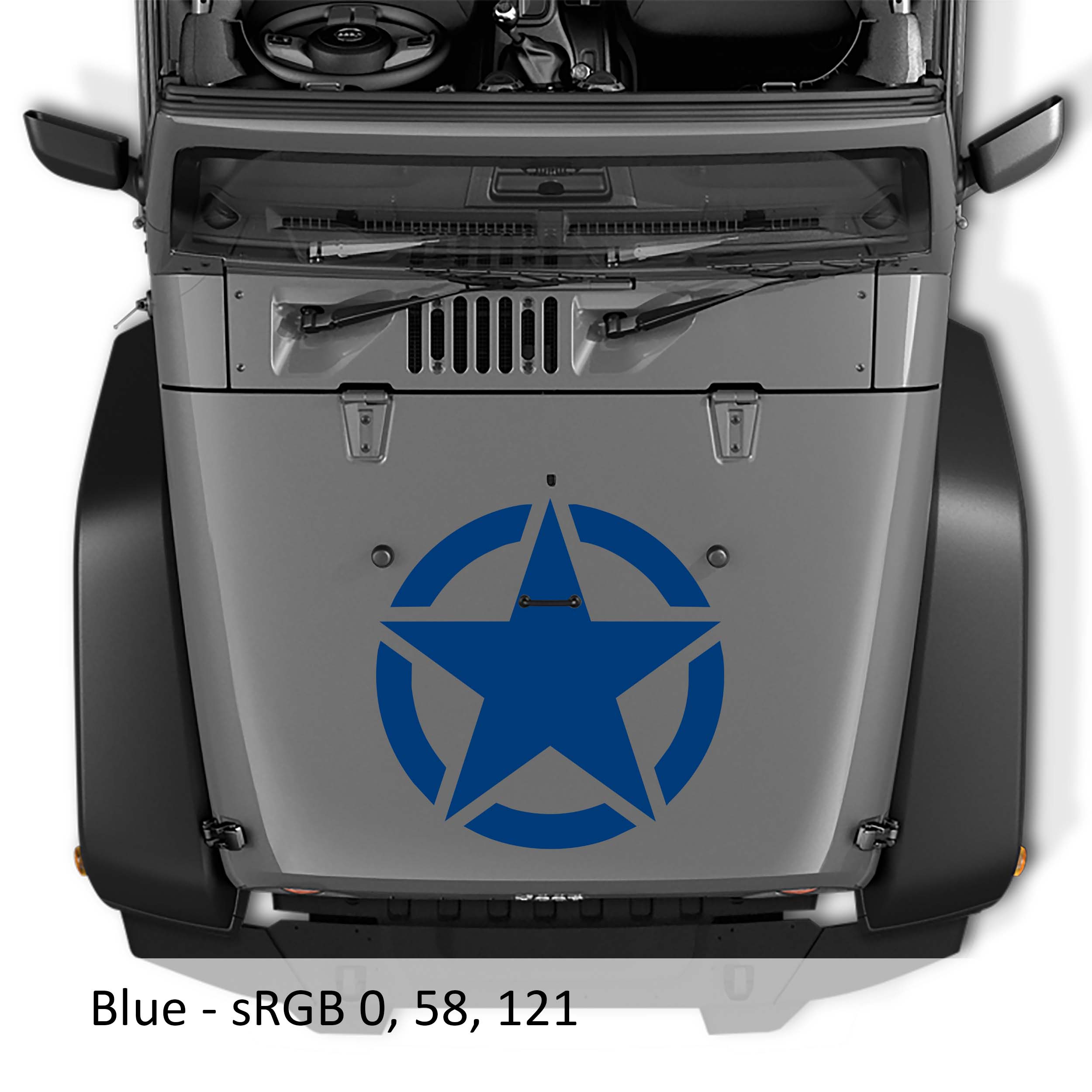 Alpha Romeo Military Star Vinyl Decal