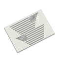 American flag half fender vent decal graphic mockup shown on a Jeep billet half vent panel
