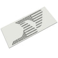 Black American flag fender vent vinyl transfer decal layout illustration sheet for JL JT