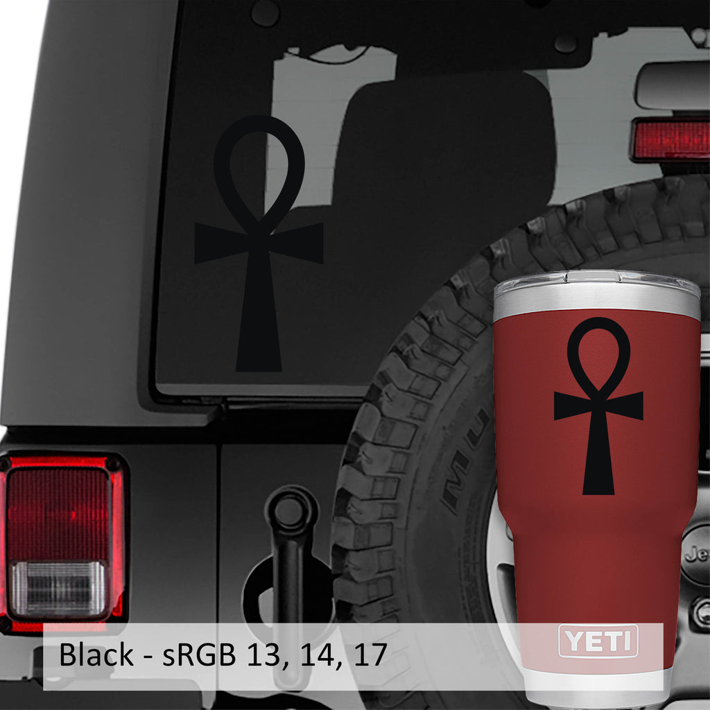 Egyptian Ankh Symbol Vinyl Decal Sticker