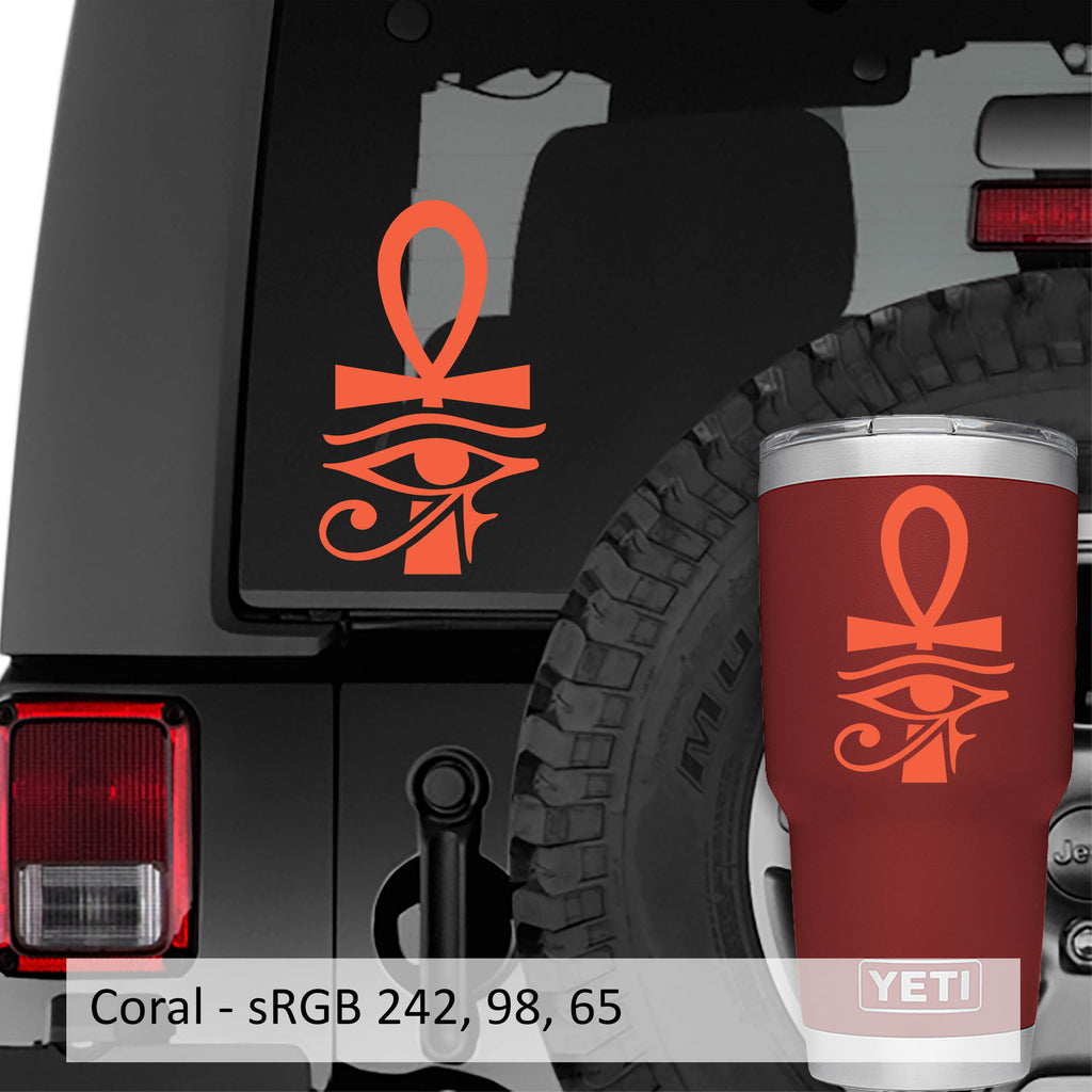 Egyptian Ankh Eye Horus Vinyl Decal