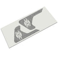 Black Egyptian Anubis fender vent transfer vinyl decal installed on Jeep Wrangler JL
