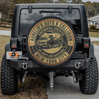 Aurelio Auto & Collision Spare Tire Cover With Backup Camera Hole Option