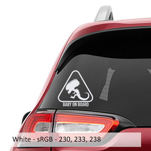 Baby Alien On Board Vinyl Decal
