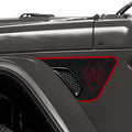 Black Widow Spider 2-Color Fender Vent Graphic Set - Fits Wrangler JL/JLU & Gladiator JT