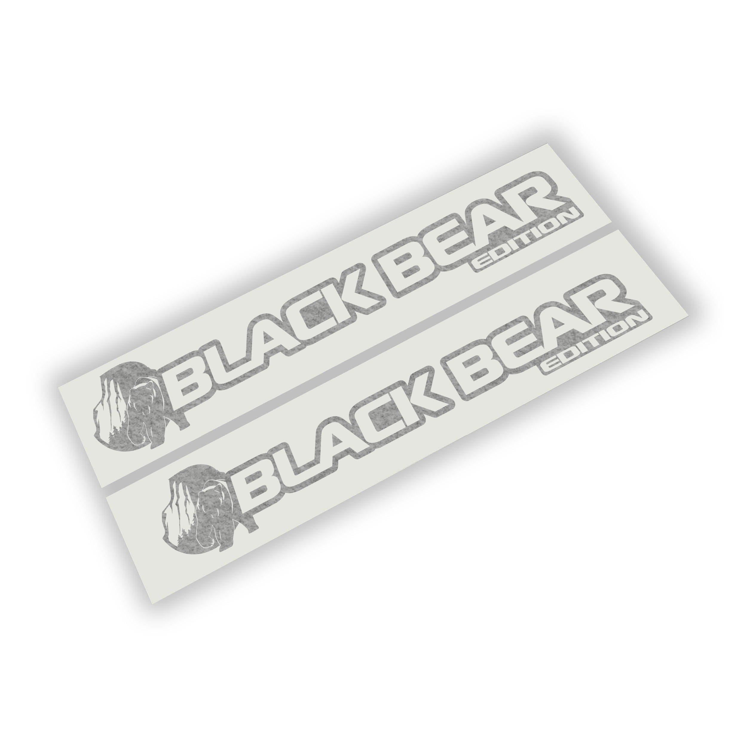 Black Bear edition side hood decal pair installed on Jeep Wrangler JL Gladiator JT bonnet