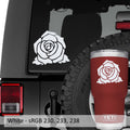 Bloomed Rose Flower Vinyl Decal