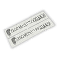 Bright White Edition bulb icon paired fender decal set for Jeep Wrangler JL and Gladiator JT hood