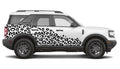 Leopard Print Side Body Vinyl Decal Graphic Kit for Ford Bronco Sport 2021 to Current Models