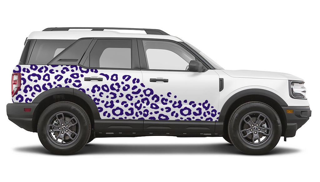 Leopard Print Side Body Vinyl Decal Graphic Kit for Ford Bronco Sport 2021 to Current Models