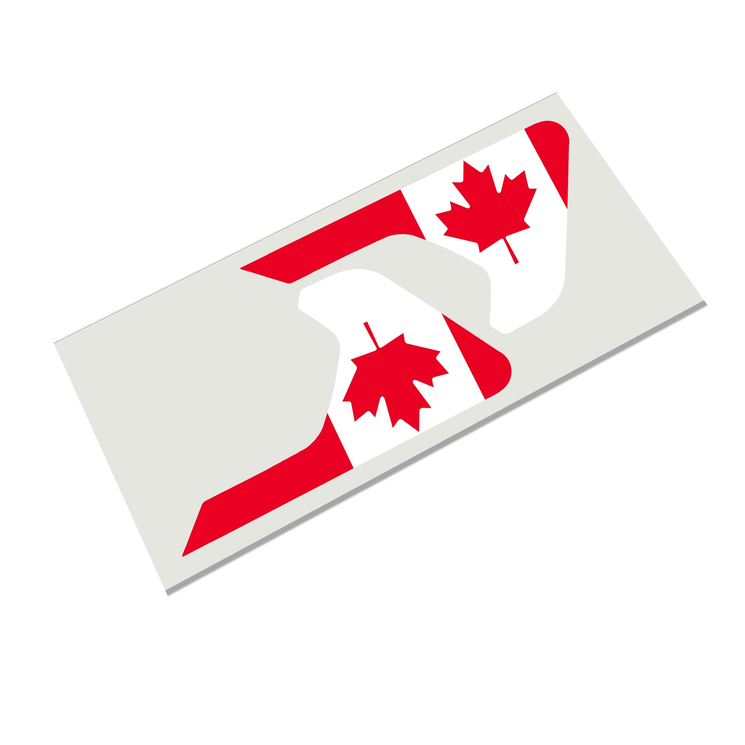 Canada flag fender vent decal with red maple leaf shown on Jeep Wrangler JL Gladiator JT