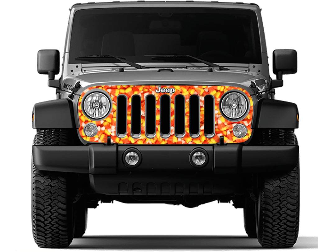 Candy Corn Grille Skin Vinyl Graphic for JK & JKU Wranglers 2006 - 2018