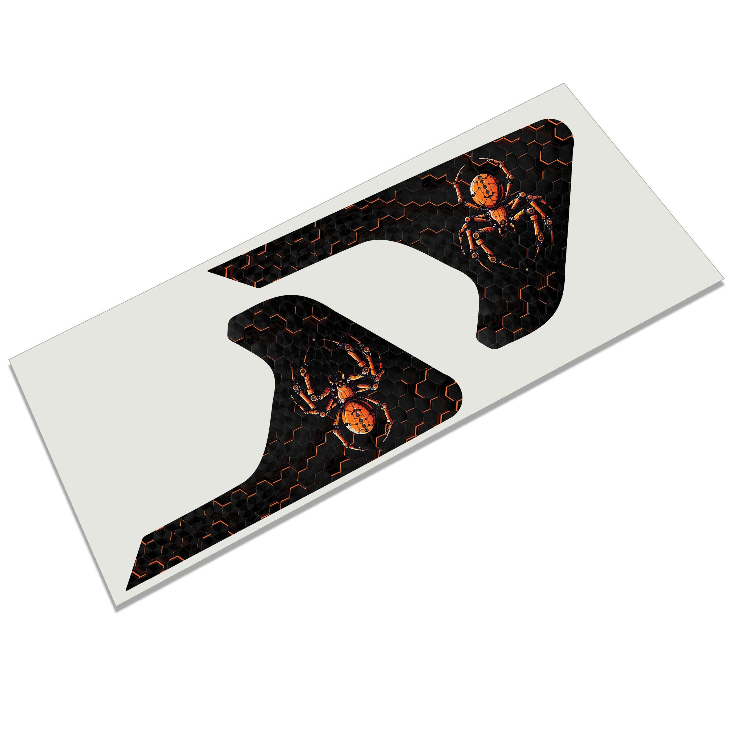 Carbon Fiber Mechanical Spider 2pc Vinyl Fender Decal Set - Fits Jeep Wrangler JL/Jeep Gladiator JT 2018+