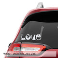 Love Cats - Cats Spell Out Love Vinyl Decal
