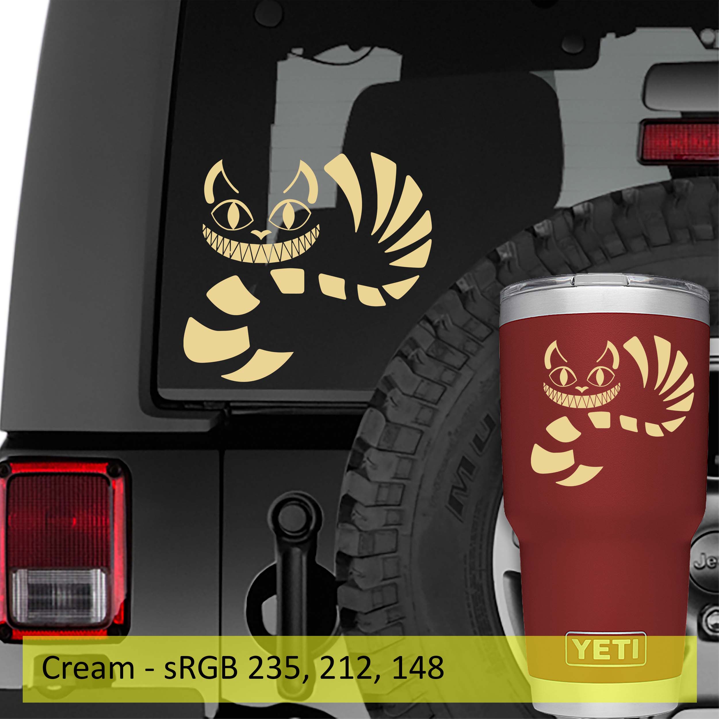 Cheshire Cat Vinyl Decal