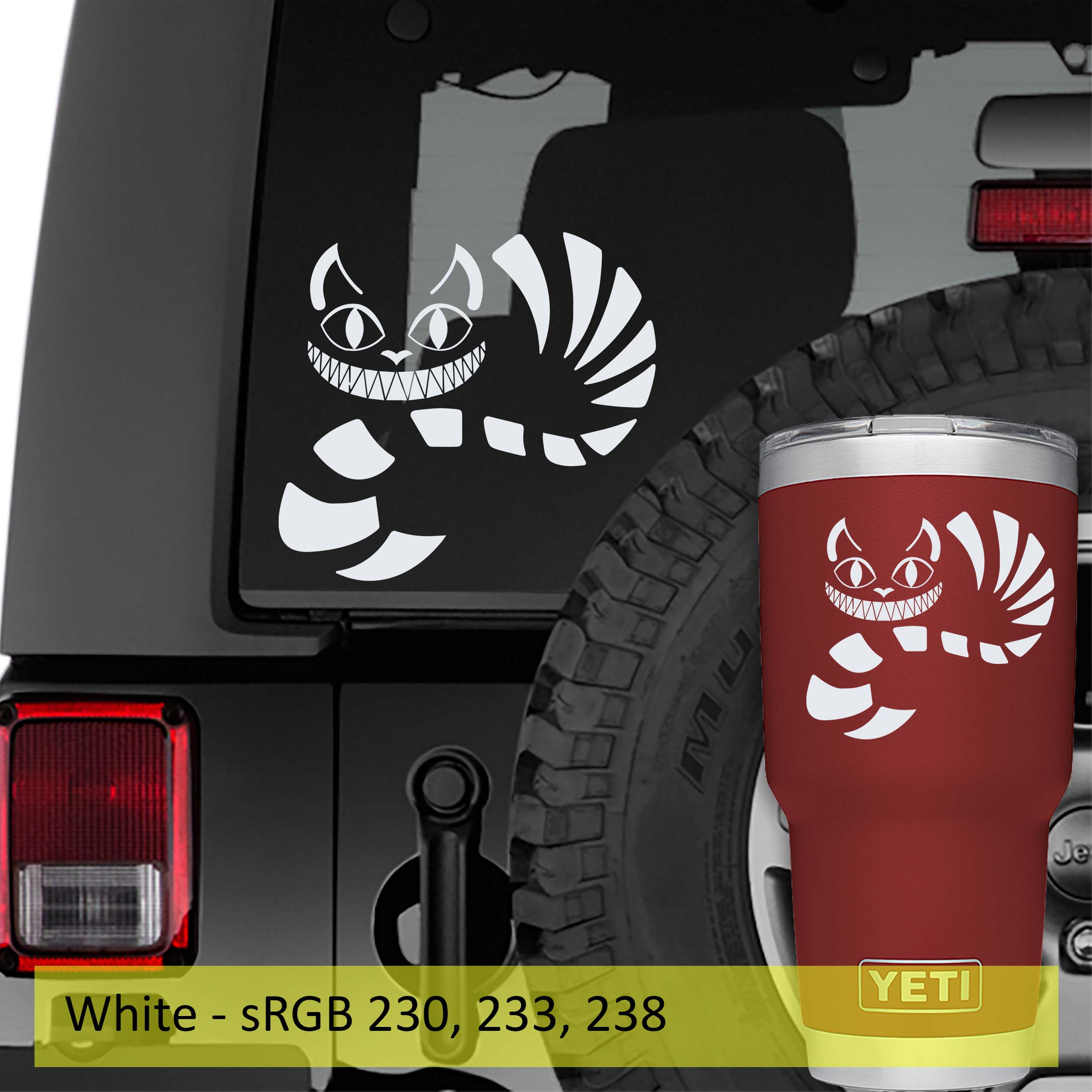 Cheshire Cat Vinyl Decal