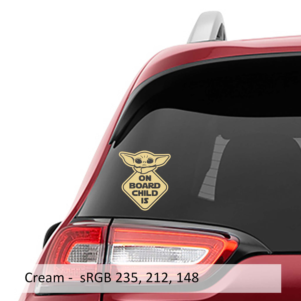 The Child On Board Vinyl Decal Sticker