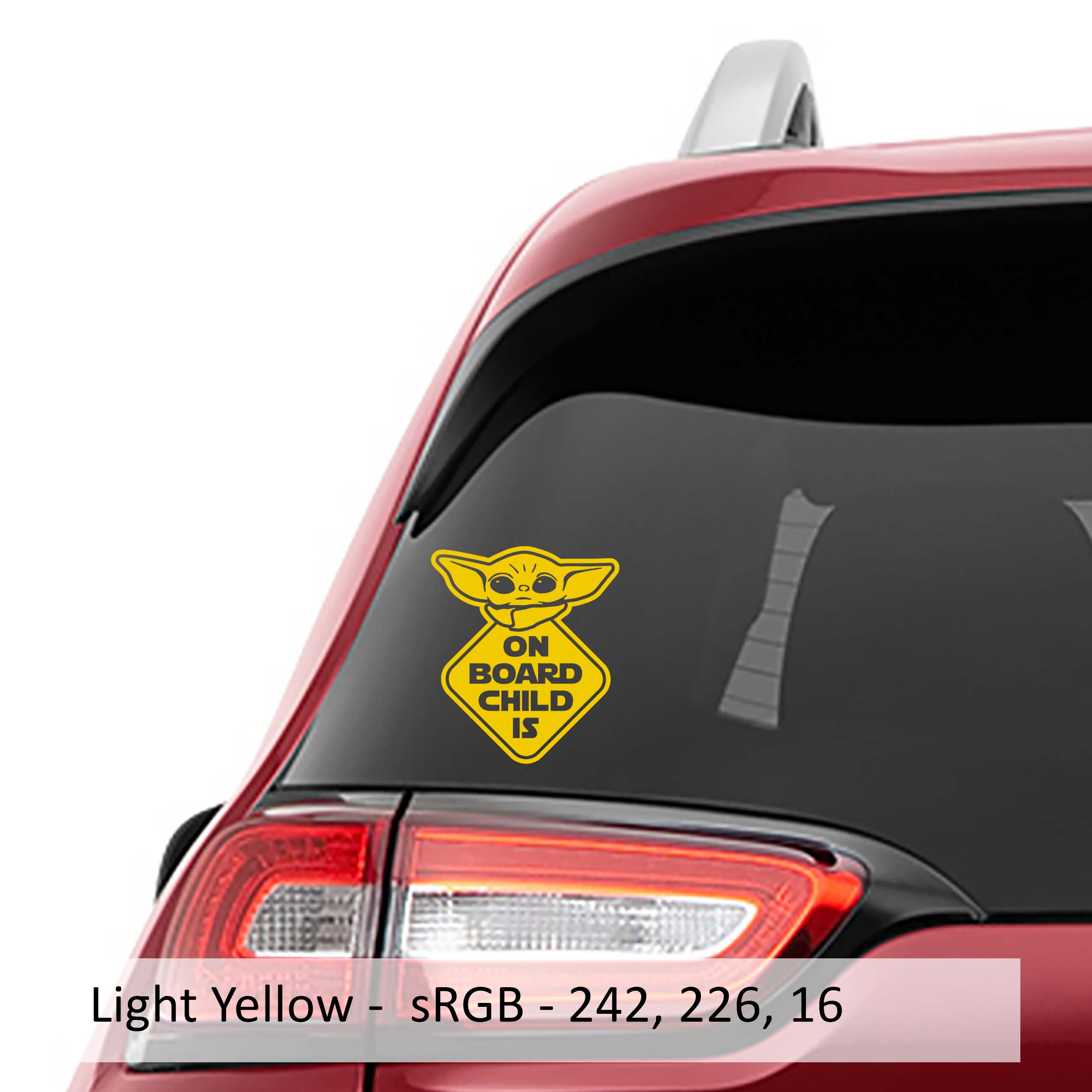 The Child On Board Vinyl Decal Sticker