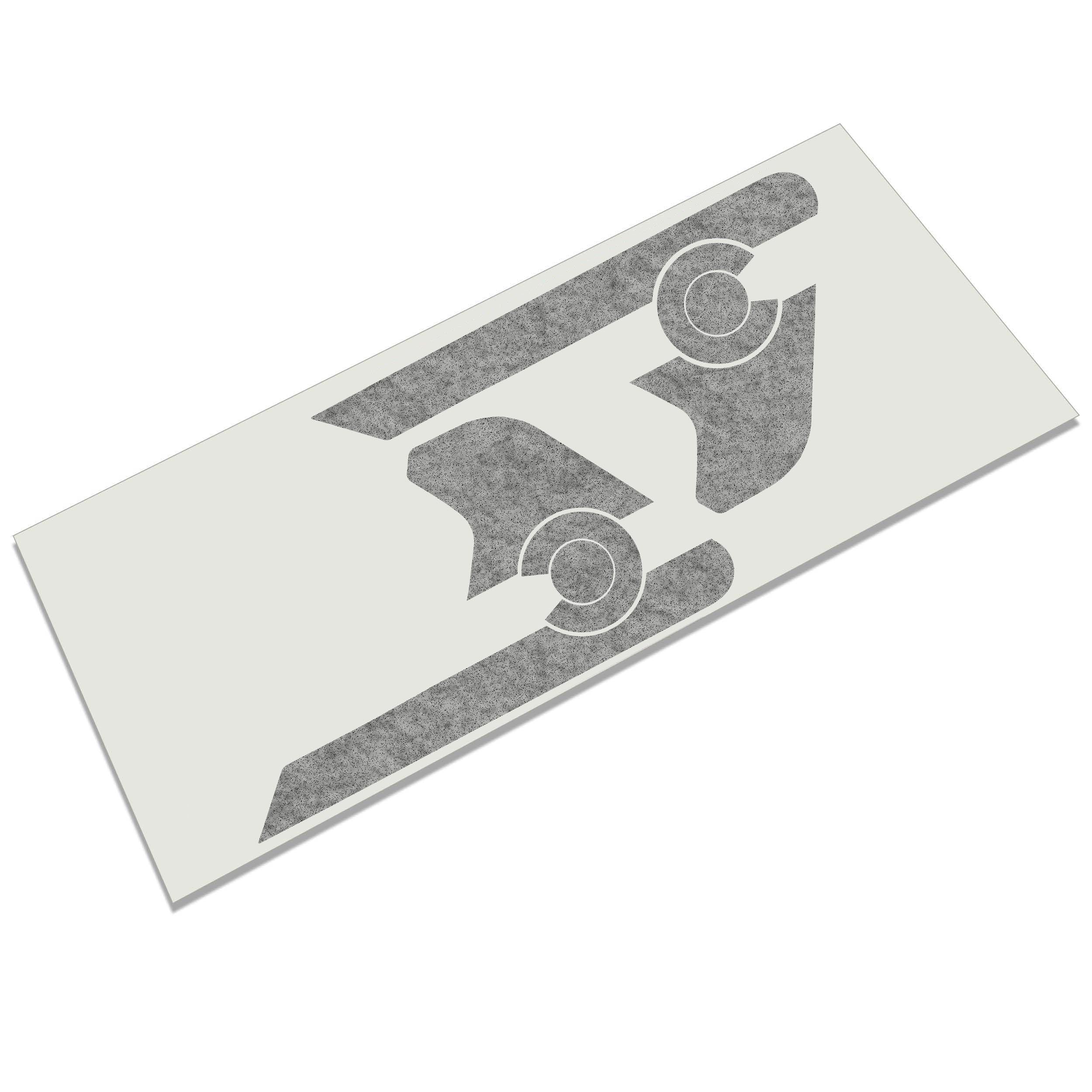 Black Colorado state flag blackout vent decal applied to JL Wrangler or JT Gladiator fender