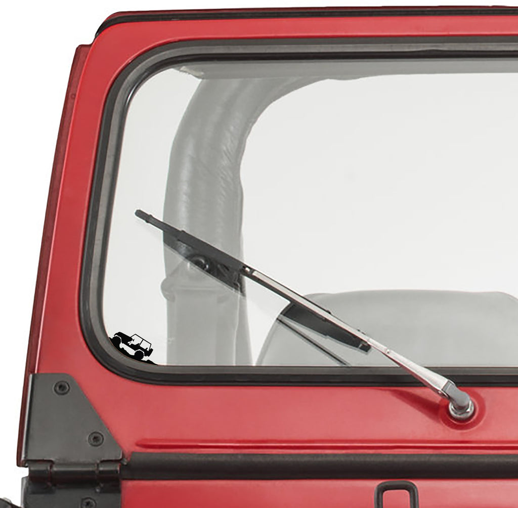 Jeep Windshield Corner Rock Climber Vinyl Decal