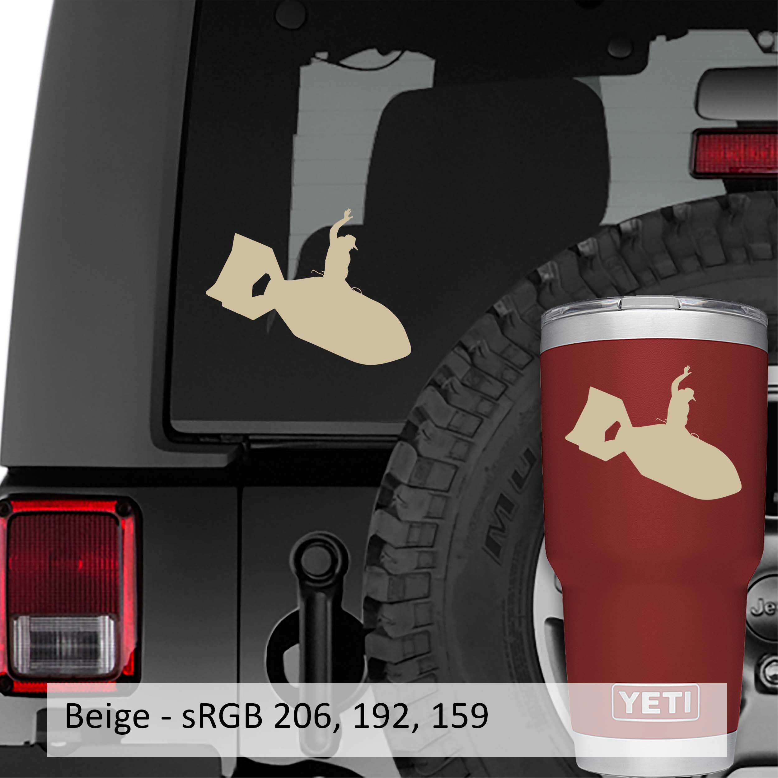 Cowboy Riding A-Bomb Vinyl Decal