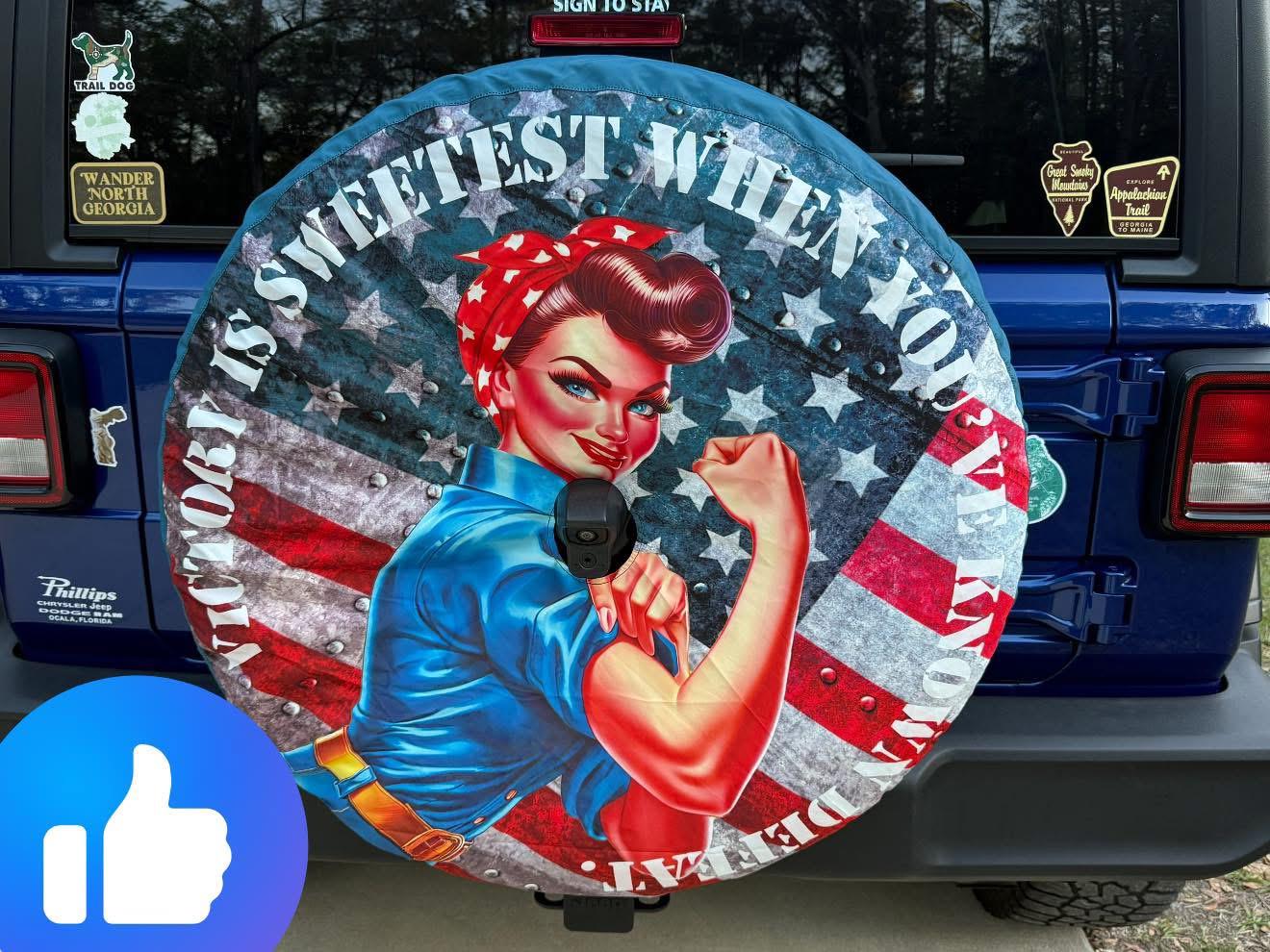 Design Your Own Custom Personalized Spare Tire Cover - Backup Camera Option Available For Wranglers, Broncos