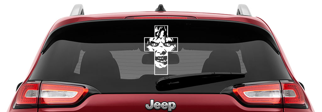 The Exorcist Regan Inside Cross Vinyl Decal