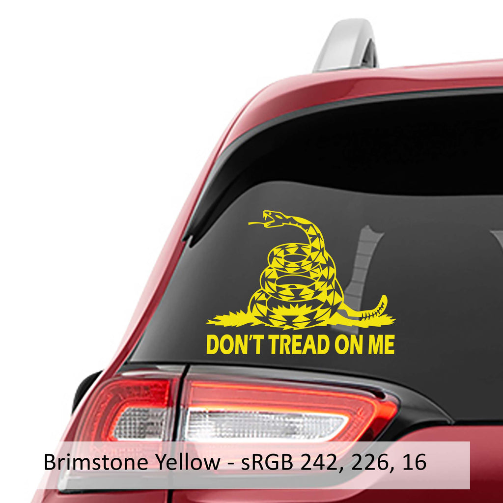 Gadsden Flag Dont Tread On Me Vinyl Decal