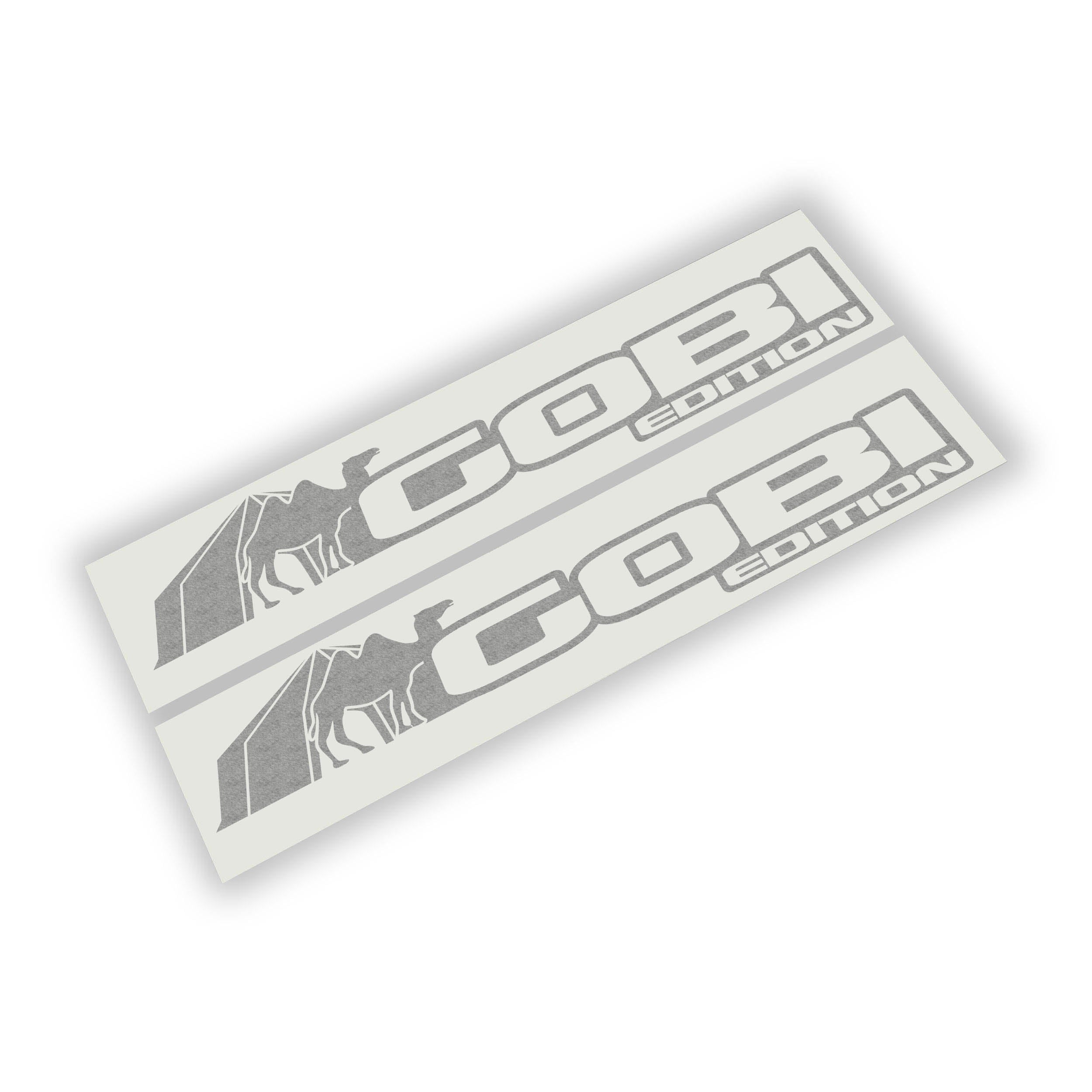 Gobi Edition fender decal x2 pair shown on Jeep Wrangler JL Gladiator JT side hood panel layout