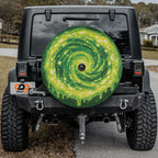 Central Finite Curve Interdimensional Portal Spare Tire Cover With Backup Camera Hole