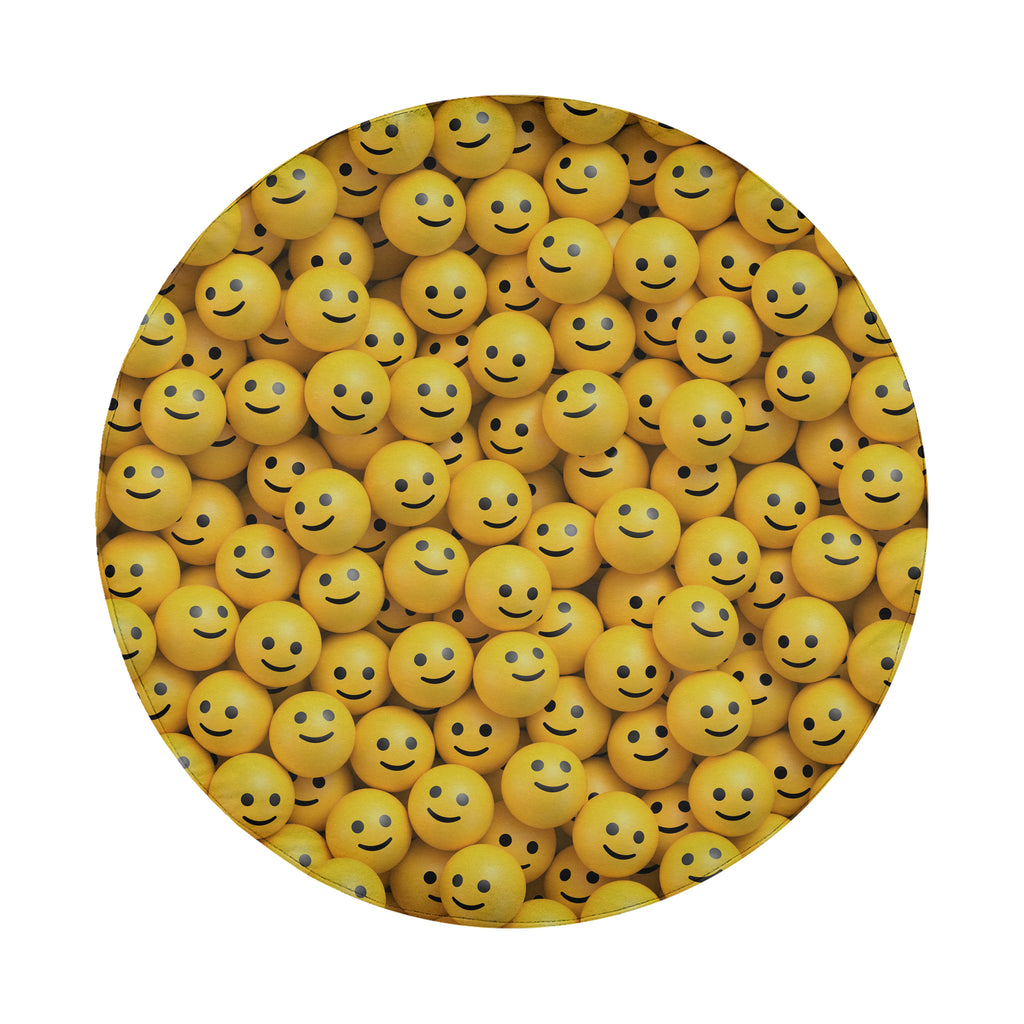 Happy Smiley Faces Spare Tire Cover With Backup Camera Hole Option