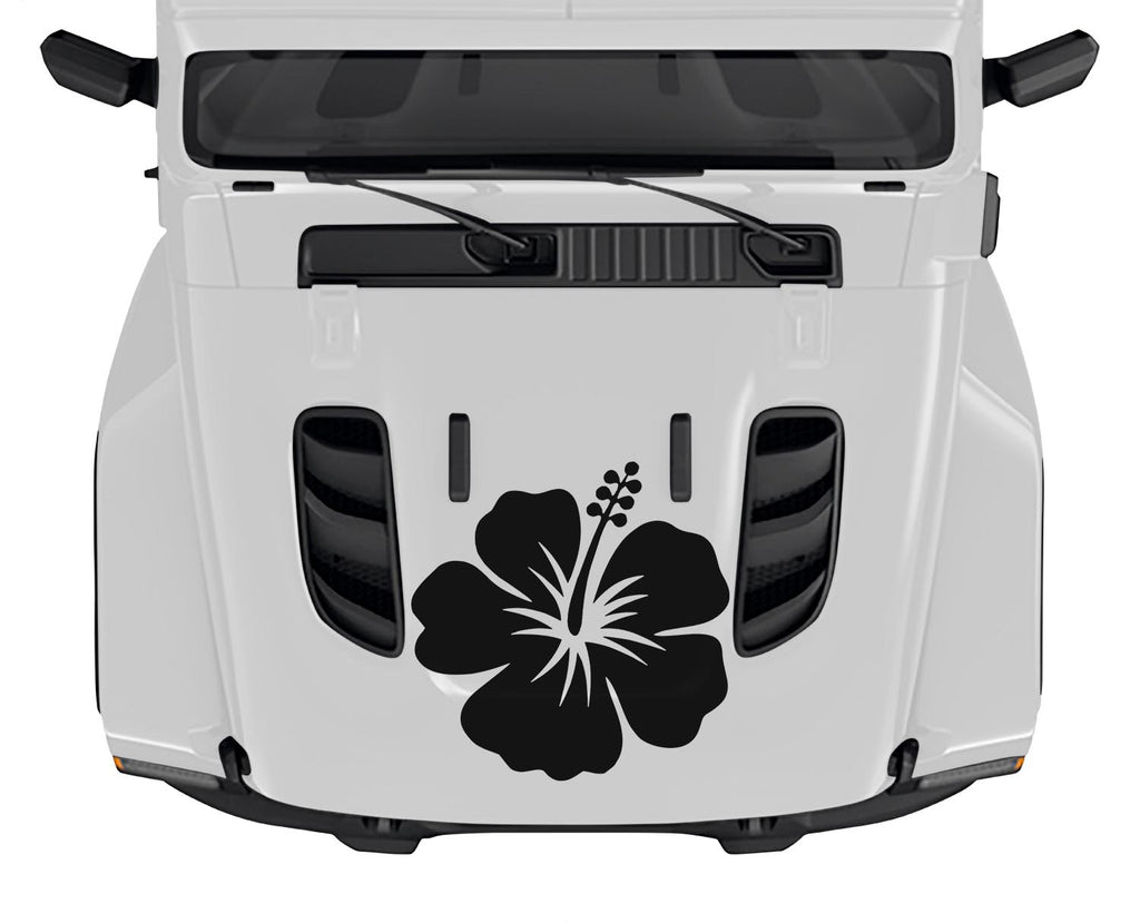 Hibiscus Hawaiian Flower Vinyl Transfer Decal