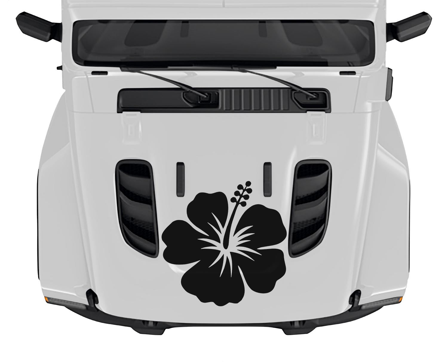 Hibiscus Hawaiian Flower Vinyl Transfer Decal