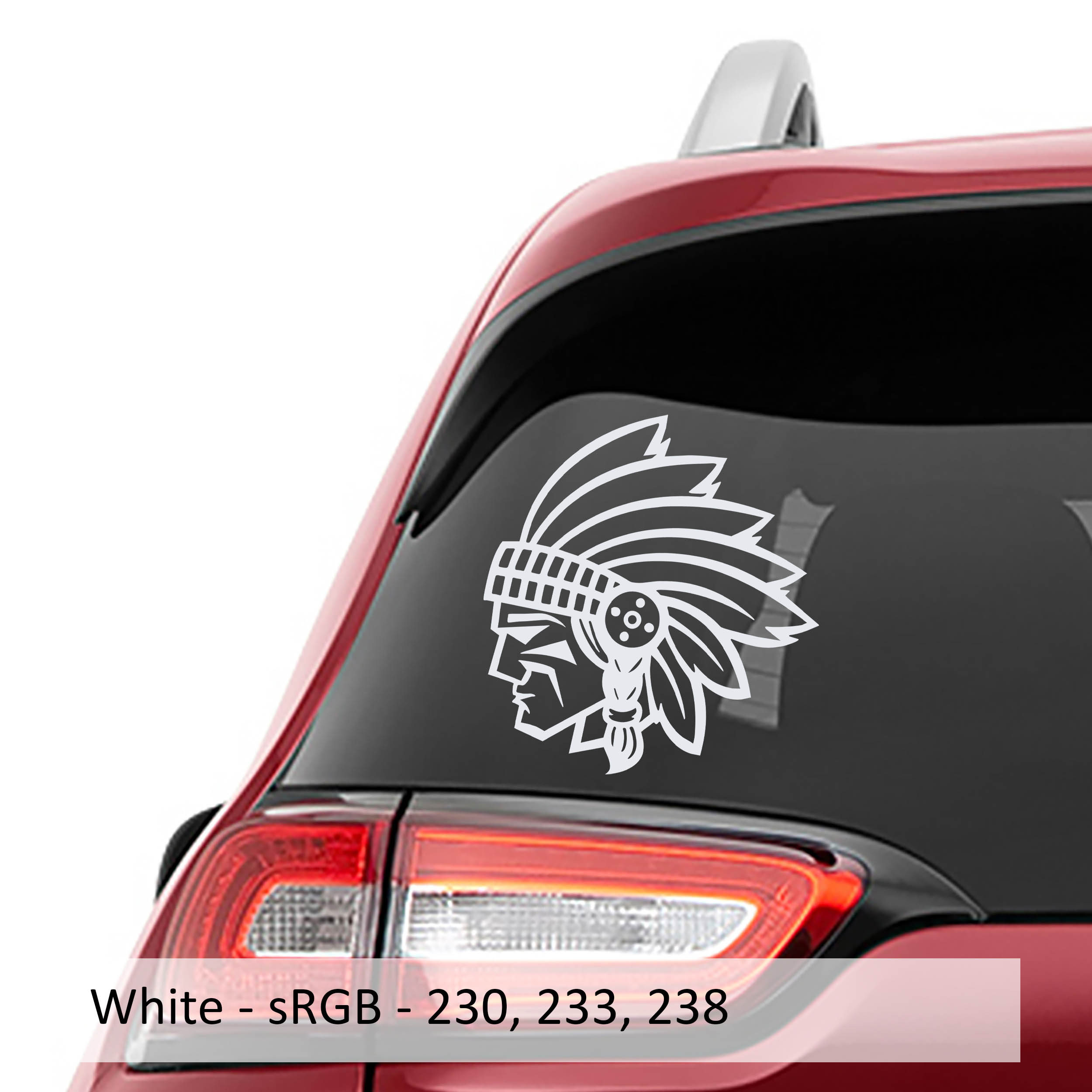 Native American Indian Chief Vinyl Decal Sticker