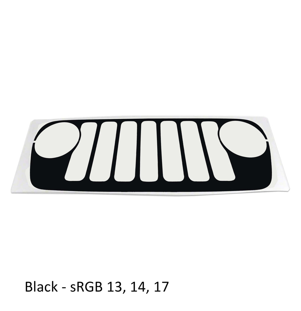 Grille Skin Vinyl Graphic for JL Wranglers & JT Gladiators 2018 - 2023