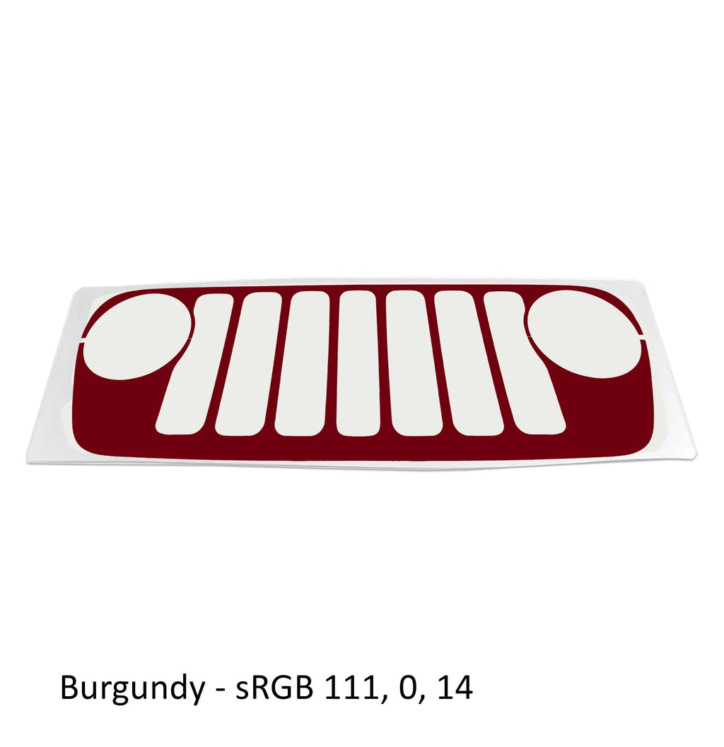 Grille Skin Vinyl Graphic for JL Wranglers & JT Gladiators 2018 - 2023