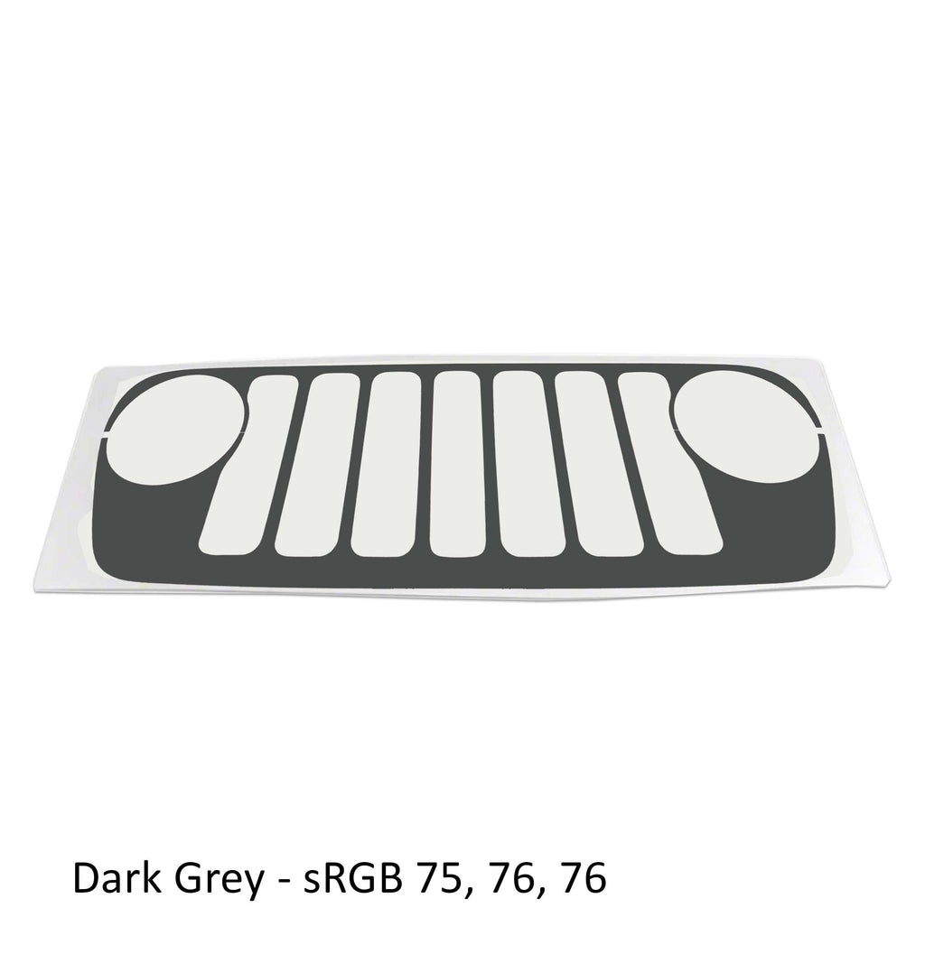 Grille Skin Vinyl Graphic for JL Wranglers & JT Gladiators 2018 - 2023